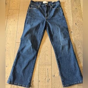 everlane kick crop flare Jeans